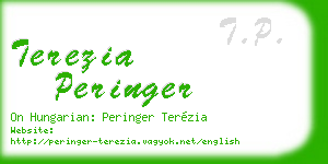terezia peringer business card
